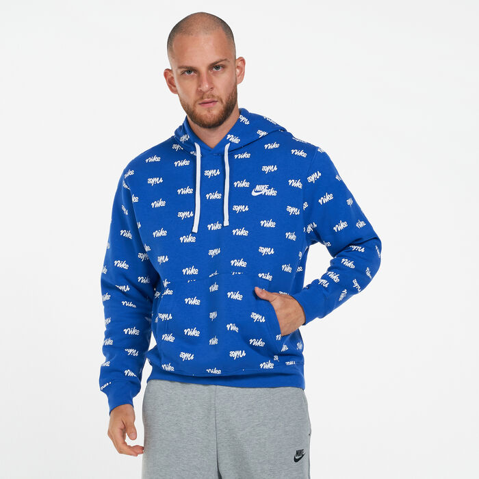 Men's Sportswear Allover Script Club Hoodie Men's Sportswear Allover Script Club Hoodie image number 0