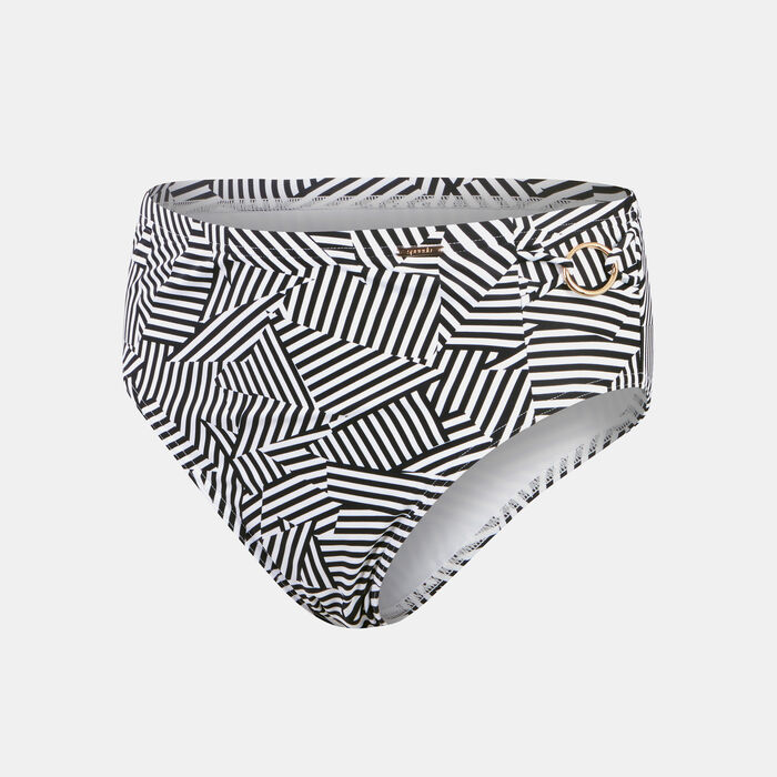 Women's Shaping Printed Swimming Briefs Women's Shaping Printed Swimming Briefs image number 0