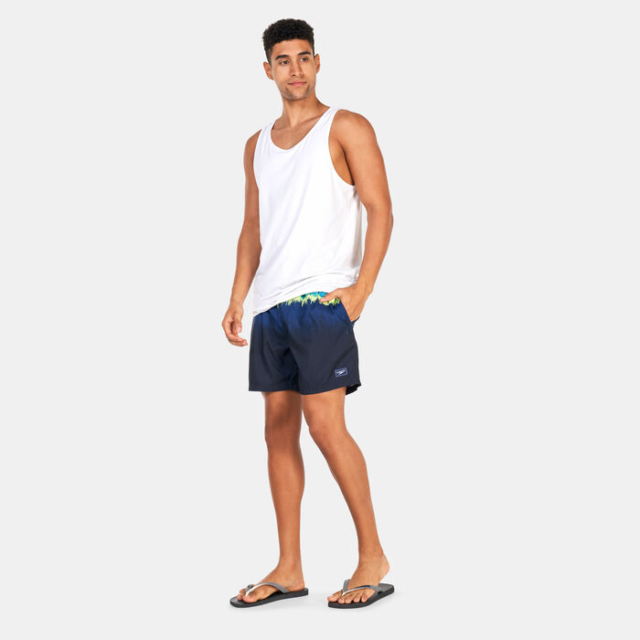 Men's Placement Leisure 16-Inch Swimming Shorts Men's Placement Leisure 16-Inch Swimming Shorts image number 2