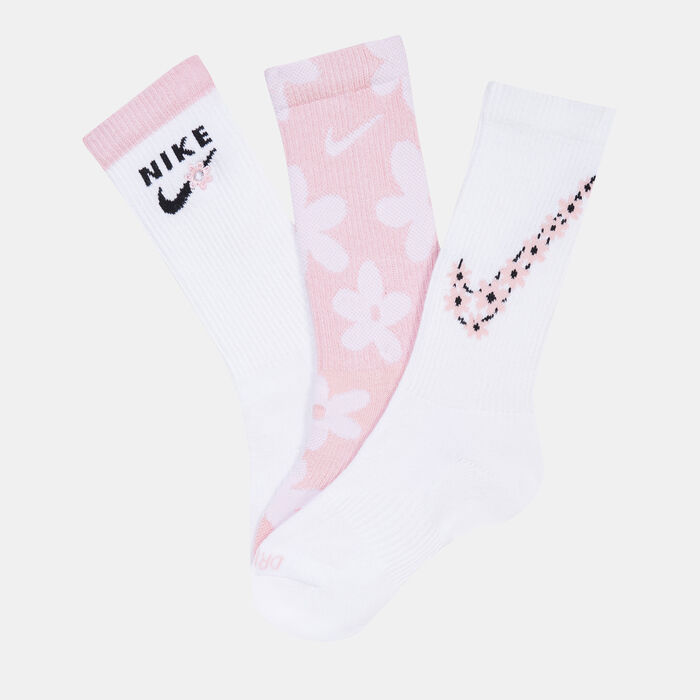 Kids' Everyday Plus Cushioned Crew Socks (3 Pack) Kids' Everyday Plus Cushioned Crew Socks (3 Pack) image number 0