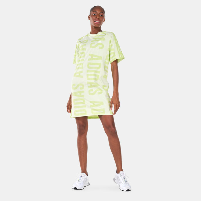 Women's Essentials Oversized adidas Allover Print Dress Women's Essentials Oversized adidas Allover Print Dress image number 0