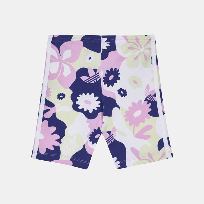 Kids' Allover Flower Print Cycling Shorts Kids' Allover Flower Print Cycling Shorts image number 1