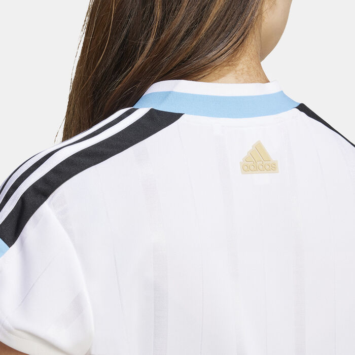 Women's Tiro Cut 3-Stripes Cropped Jersey Women's Tiro Cut 3-Stripes Cropped Jersey image number 4