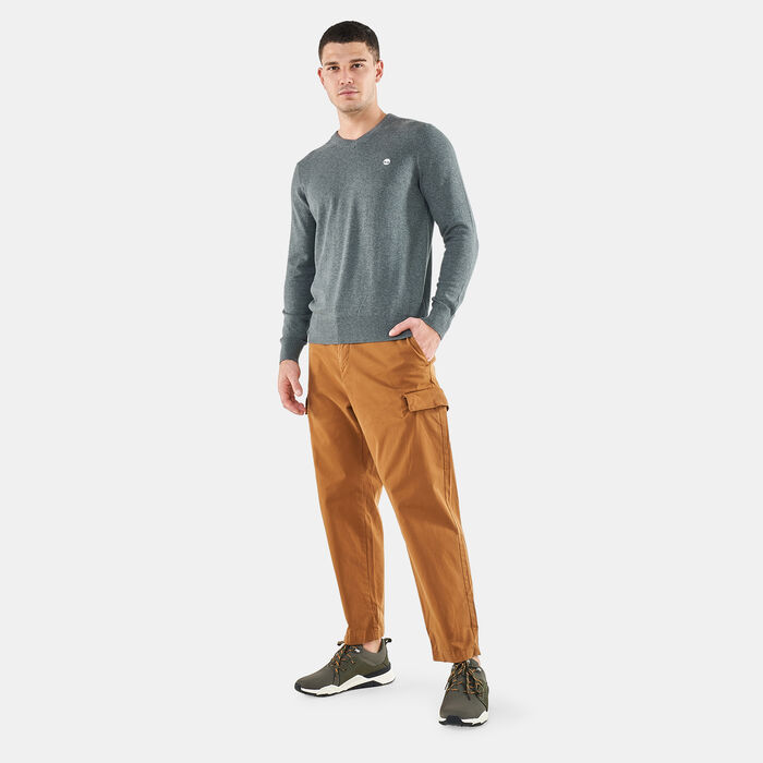 Men's V-Neck Williams River Cotton Sweatshirt Men's V-Neck Williams River Cotton Sweatshirt image number 2