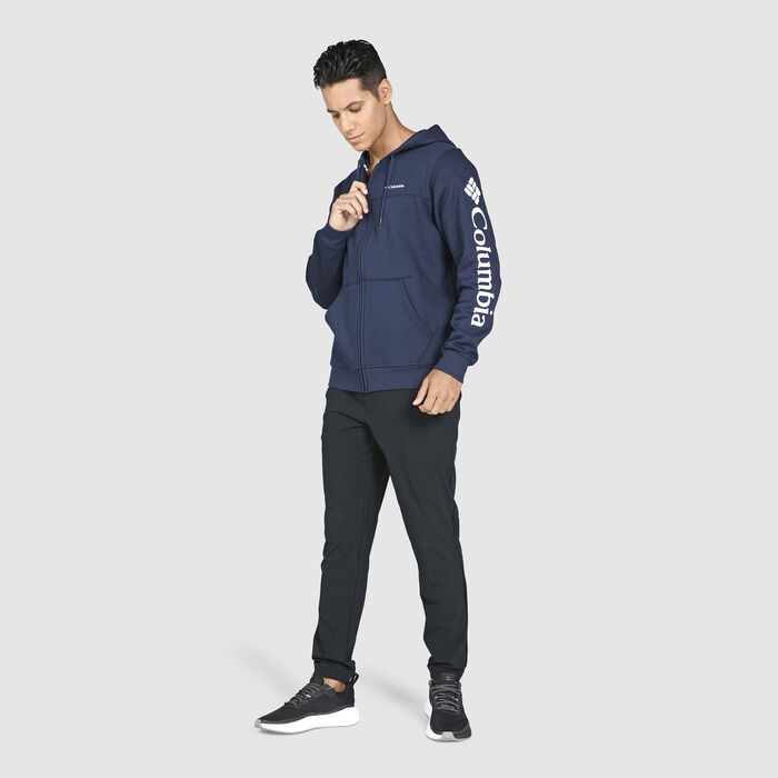 Men's Logo Full-Zip Fleece Hoodie image number 2