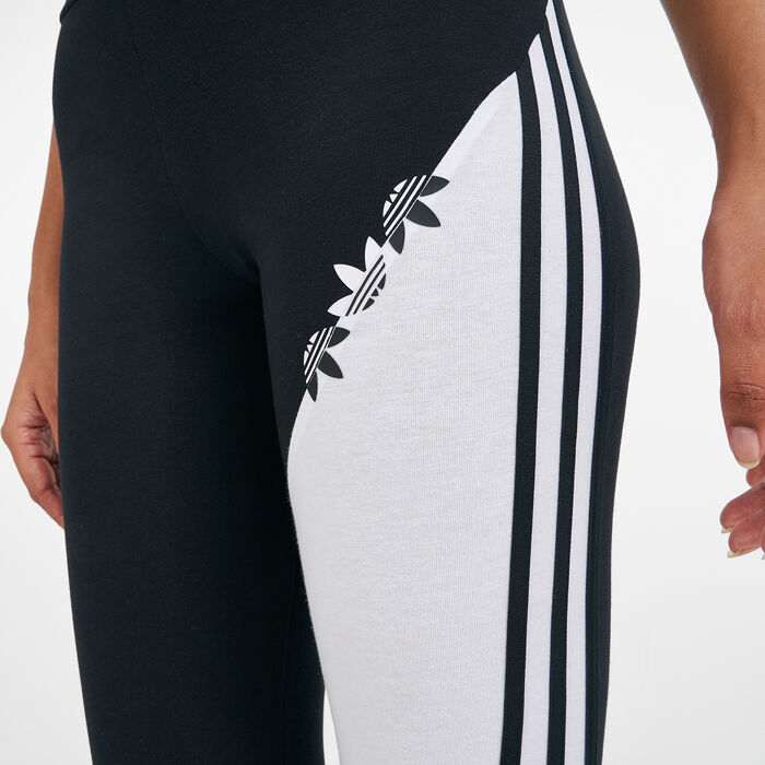 Women's Adicolor Sliced Trefoil Leggings Women's Adicolor Sliced Trefoil Leggings image number 3