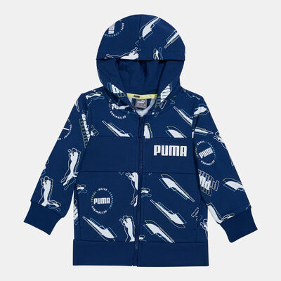 Kids' Alpha Allover Print Full-Zip Hoodie