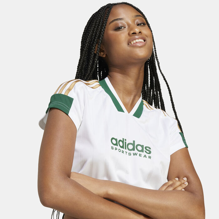 Women's Tiro Cut 3-Stripes Cropped Jersey Women's Tiro Cut 3-Stripes Cropped Jersey image number 3