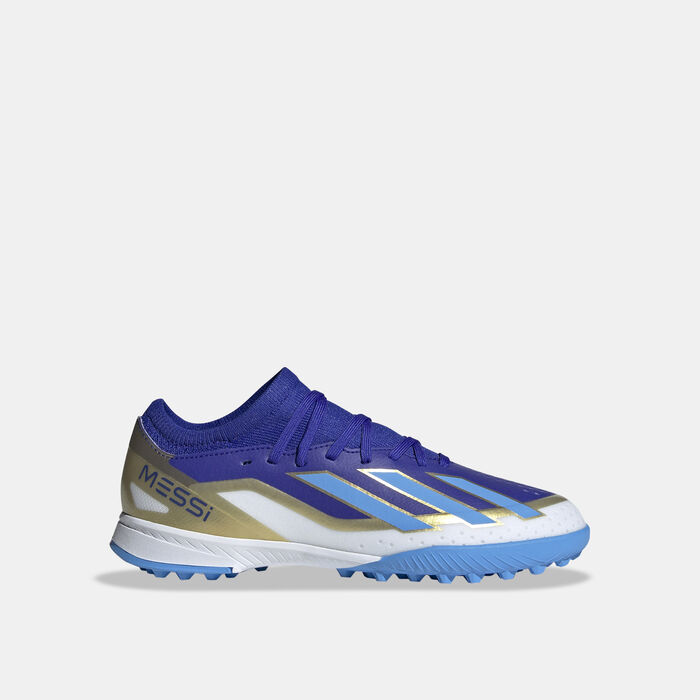 Kids' X Crazyfast Messi League Turf Ground Football Shoes image number 0