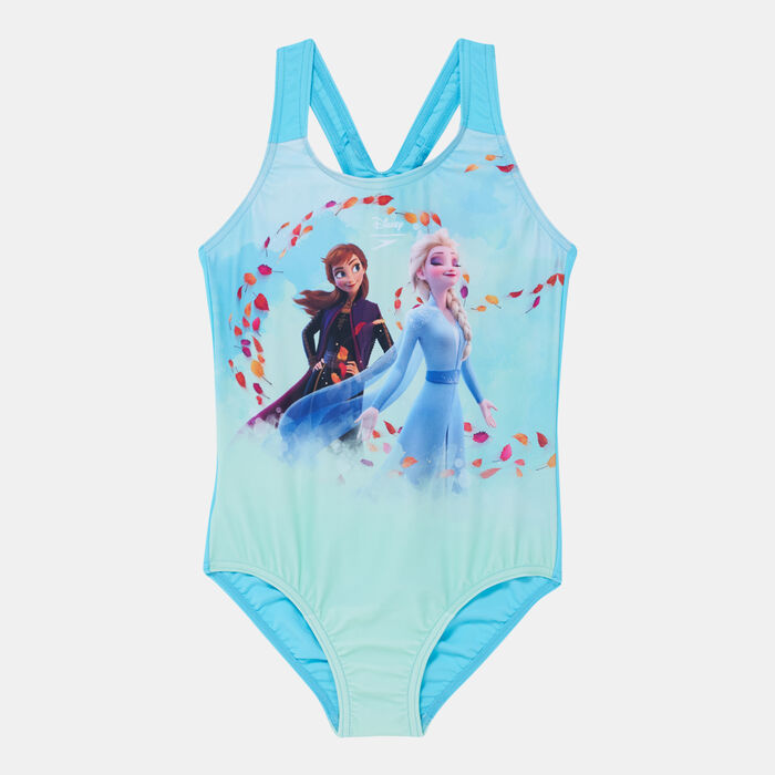 Kids' X Disney Frozen 2 Digital Placement One-Piece Swimsuit Kids' X Disney Frozen 2 Digital Placement One-Piece Swimsuit image number 0