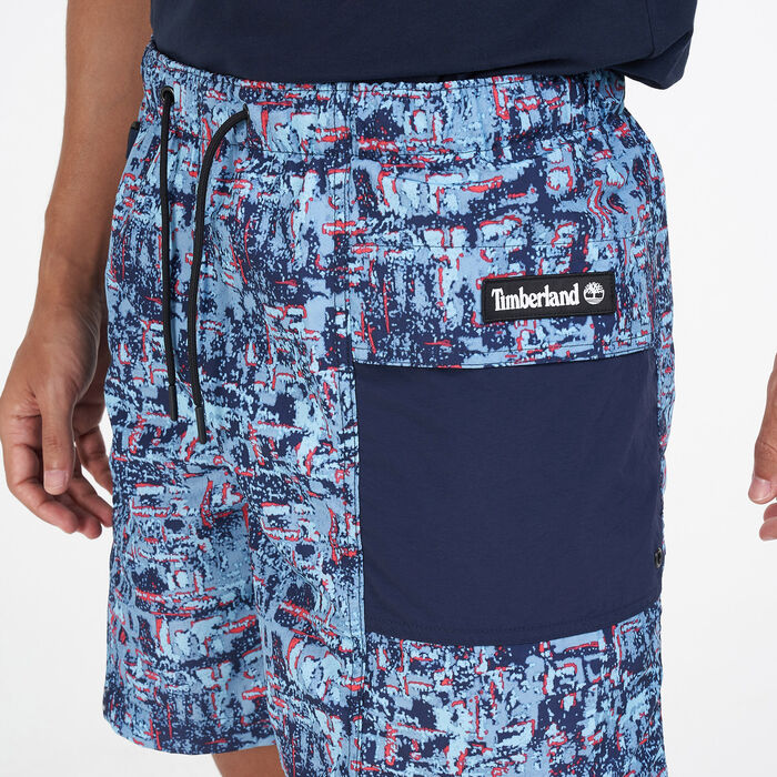 Men's YC Summer Stipple Allover Print Trail Shorts Men's YC Summer Stipple Allover Print Trail Shorts image number 3