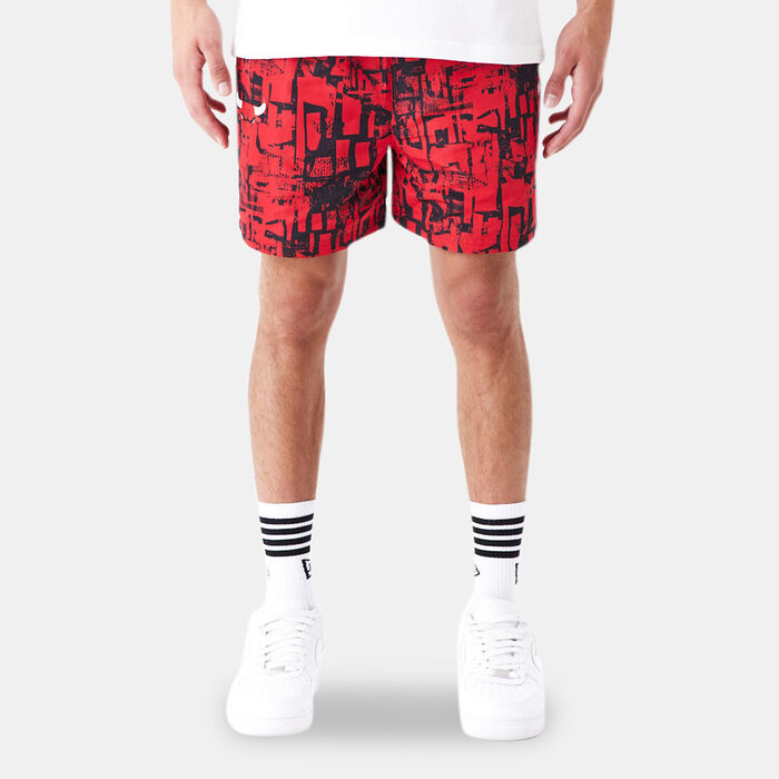 Men's NBA Chicago Bulls Allover Print Shorts Men's NBA Chicago Bulls Allover Print Shorts image number 0