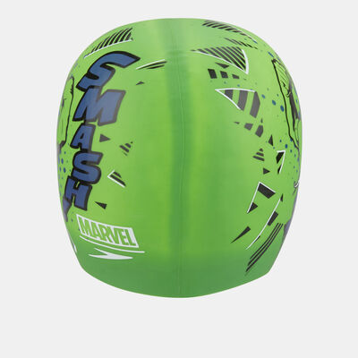 Kids' Marvel Hulk Junior Slogan Swimming Cap Kids' Marvel Hulk Junior Slogan Swimming Cap