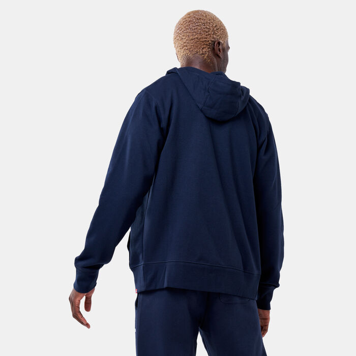 Men's Essentials Stacked Full-Zip Hoodie Men's Essentials Stacked Full-Zip Hoodie image number 1