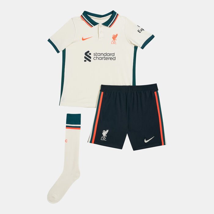 Kids' Liverpool F.C. Away Stadium Football Kit - 2021/22 (Baby and Toddler) Kids' Liverpool F.C. Away Stadium Football Kit - 2021/22 (Baby and Toddler) image number 0