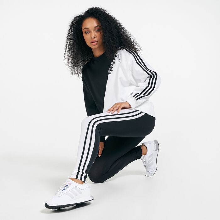 Women's Adicolor Sliced Trefoil Leggings Women's Adicolor Sliced Trefoil Leggings image number 2