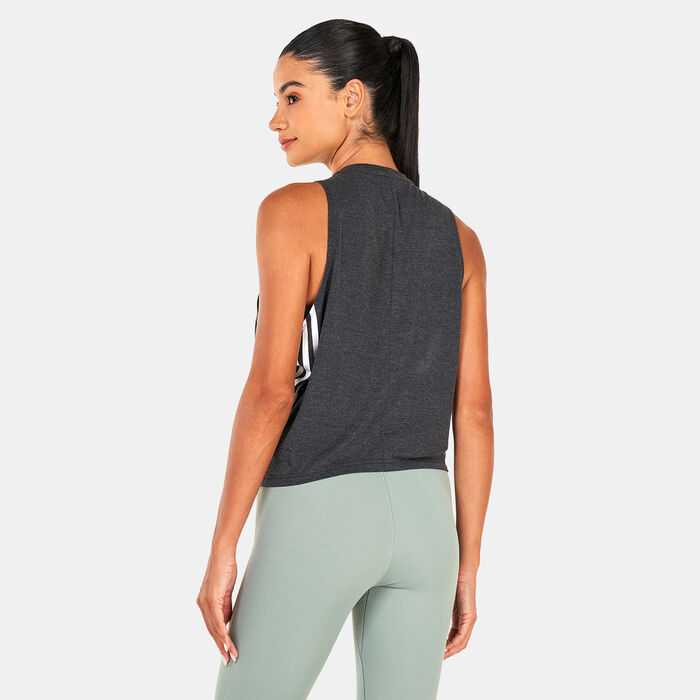 Women's Train Icons 3-Stripes Crop Tank Top Women's Train Icons 3-Stripes Crop Tank Top image number 1