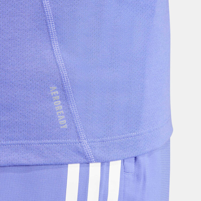 Men's Own the Run 3-Stripes Running T-Shirt Men's Own the Run 3-Stripes Running T-Shirt image number 4