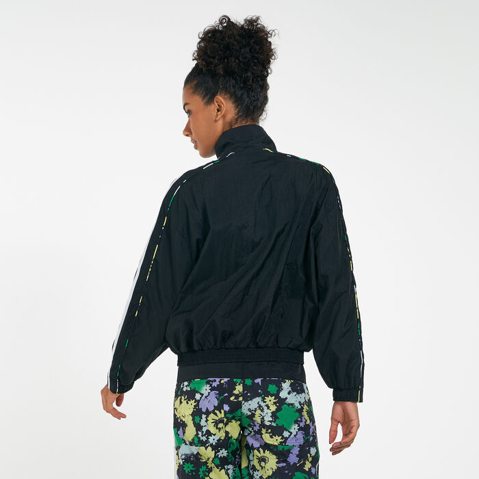 Women's Floral Piping Woven Track Jacket Women's Floral Piping Woven Track Jacket image number 1