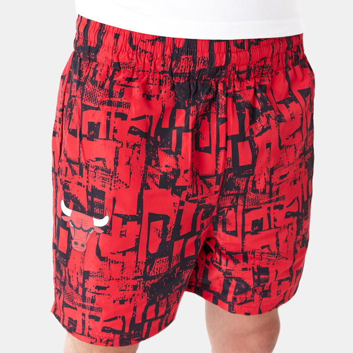 Men's NBA Chicago Bulls Allover Print Shorts Men's NBA Chicago Bulls Allover Print Shorts image number 2